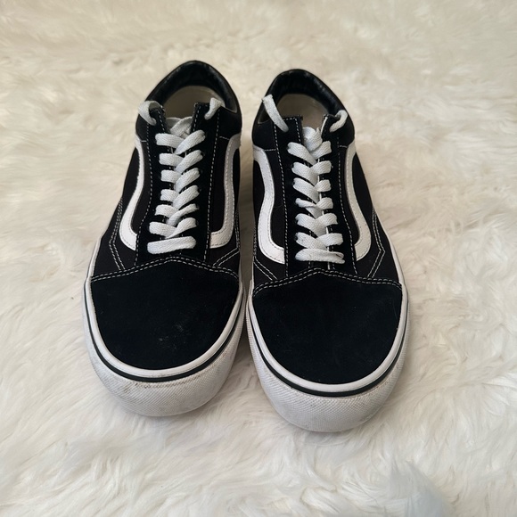 Vans Old Skool Classic Skate Shoes Black/White Mens Size 9 Suede. - Picture 3 of 9